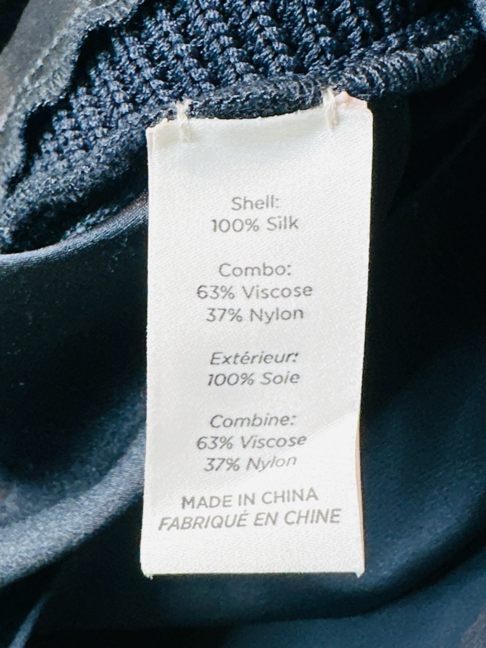 Cinq a Sept Navy Blue Silk V-Neck Sleeveless Side Ties Shirt Blouse Top - Picture 8 of 10